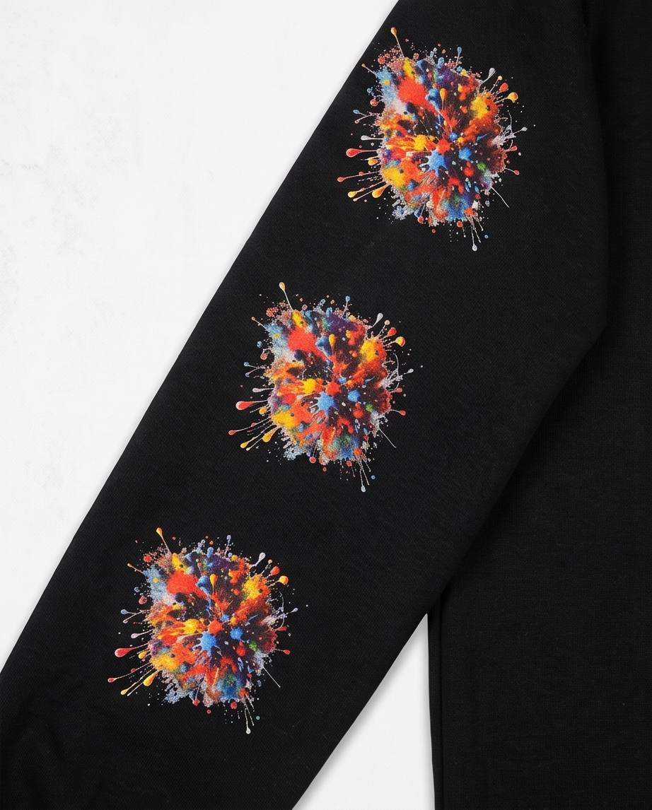 “Paintball Therapy Bear – Vibrant Graphic Hoodie”