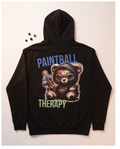 “Paintball Therapy Bear – Vibrant Graphic Hoodie”